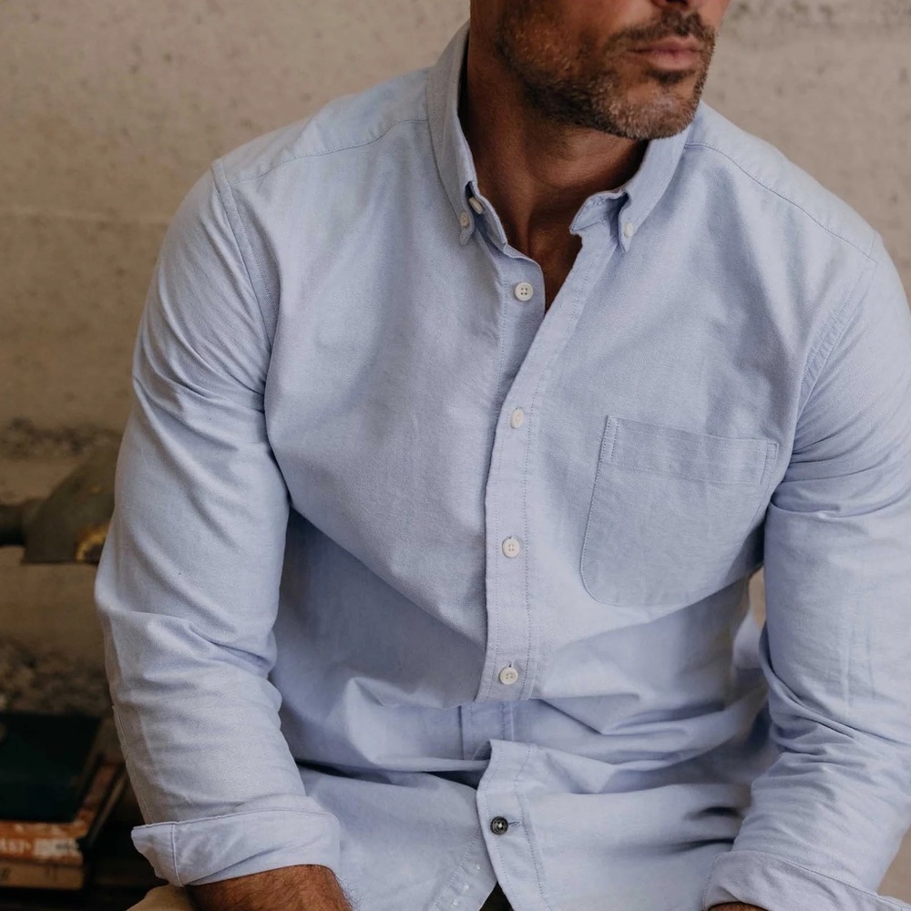 Taylor Stitch "The Jack" Blue Oxford Shirt Sz L/42--NWT, Perfect Christmas Gift